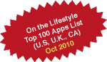 On the iTunes U.S. App Store Lifestyle TOP 100 list