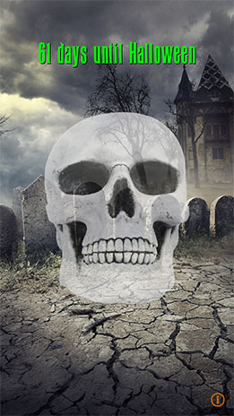 Halloween Countdown skull