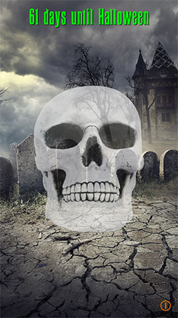 Halloween Countdown Pro skull