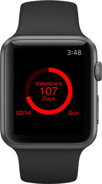 Valentine's Countdown Pro Apple Watch App
